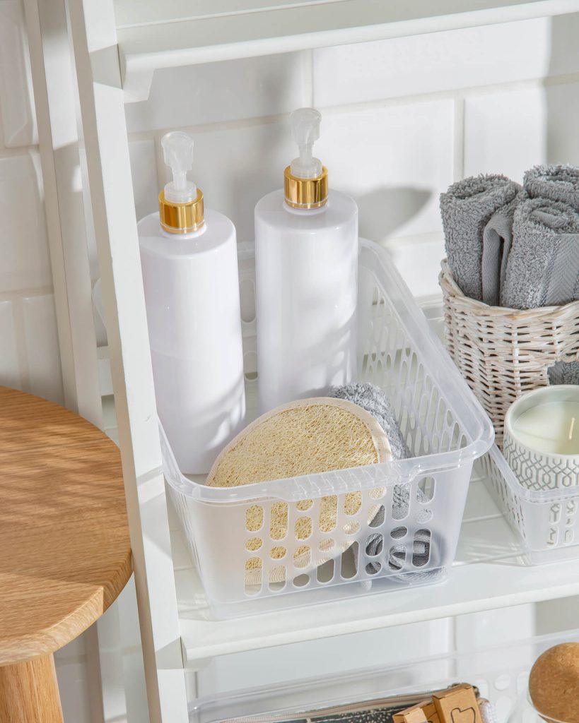 Wham Medium Handy Basket Clear