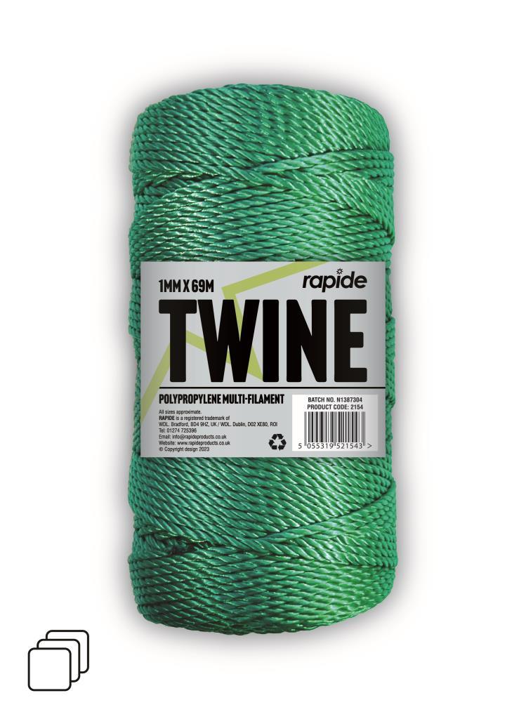 Rapide Rope Multipurpose Twine 69M X 1MM (Only one will be supplied)