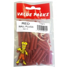 Value Pack Red Wall Plugs 60 Per Pack