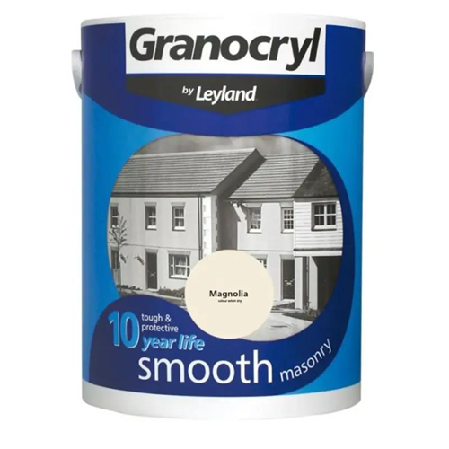 Granocryl By Layland Smooth Masonry Paint Magnolia 5L Granocryl By Layland Smooth Masonry Paint Magnolia 5L