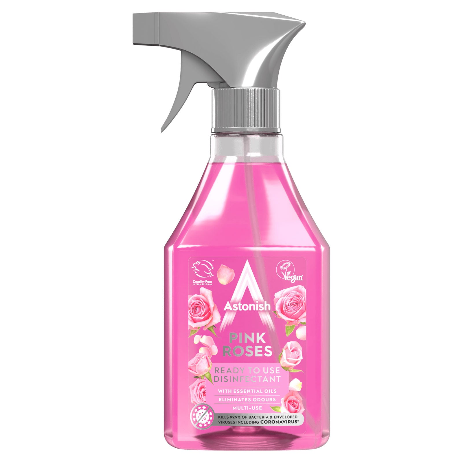 Astonish Ready To Use Disinfectant Spray Pink Roses 550ml