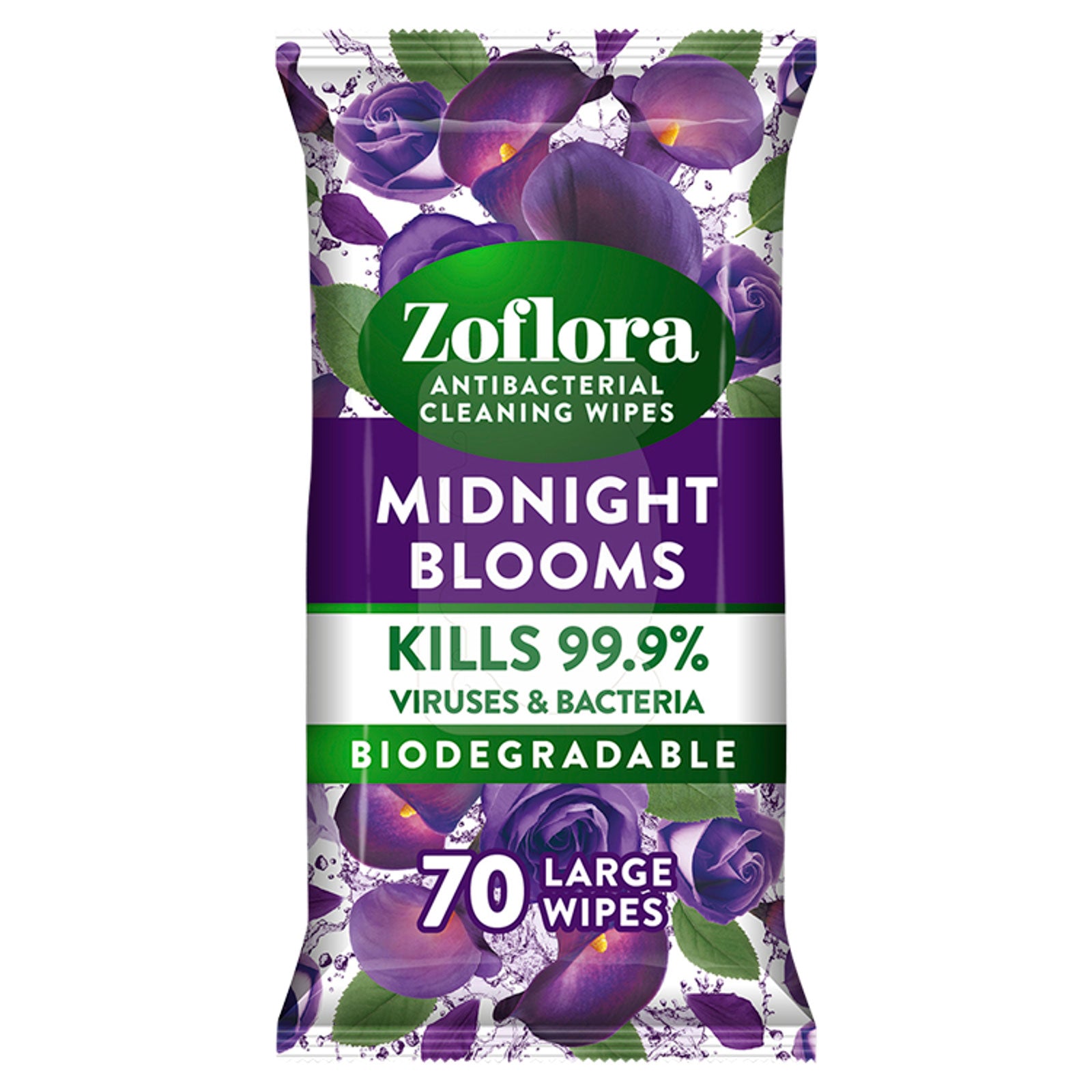 Zoflora Antibacterial Multi-Surface Cleaning Wipes Midnight Blossom