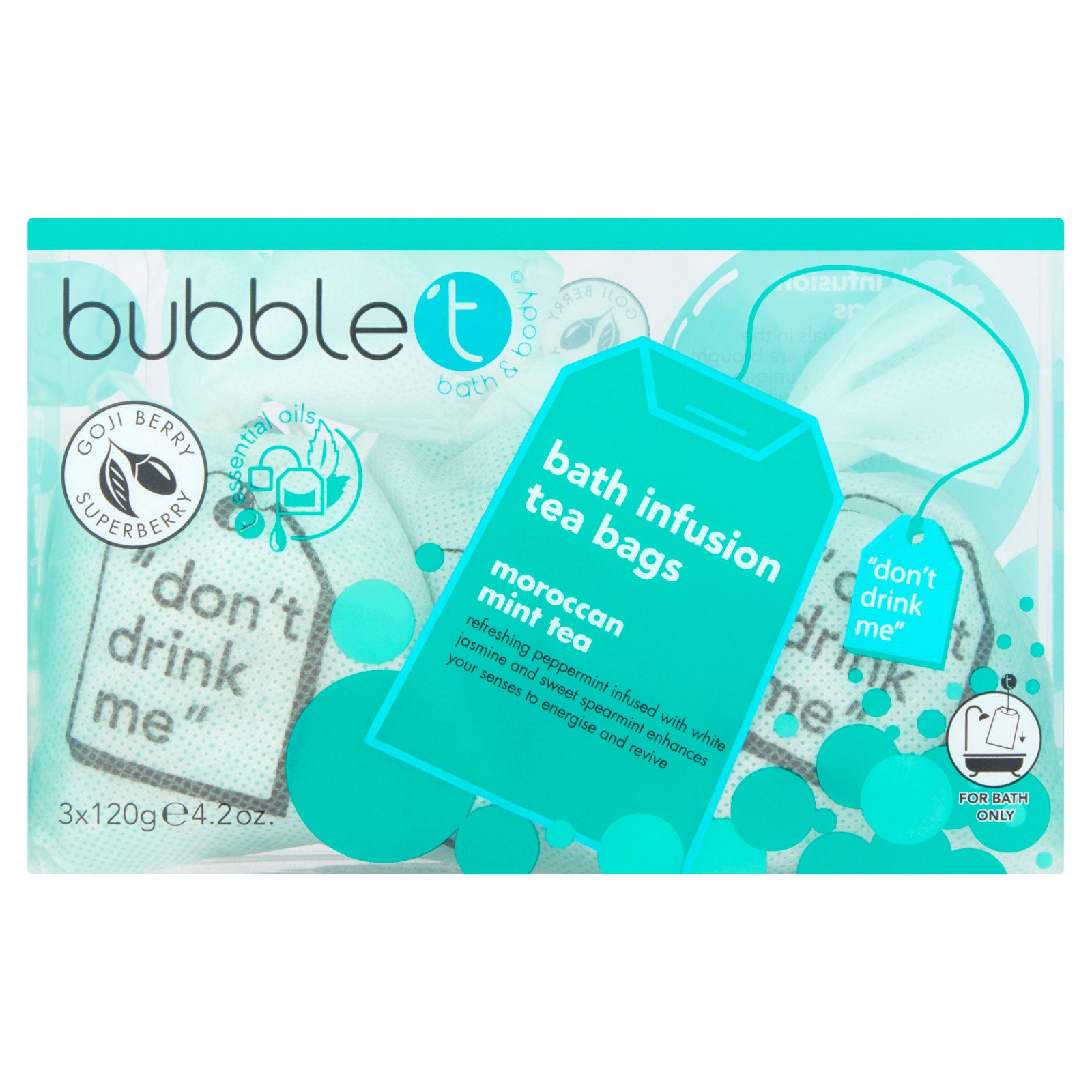 Bubble T Bath Infusion Tea Bags Moroccan Mint Tea
