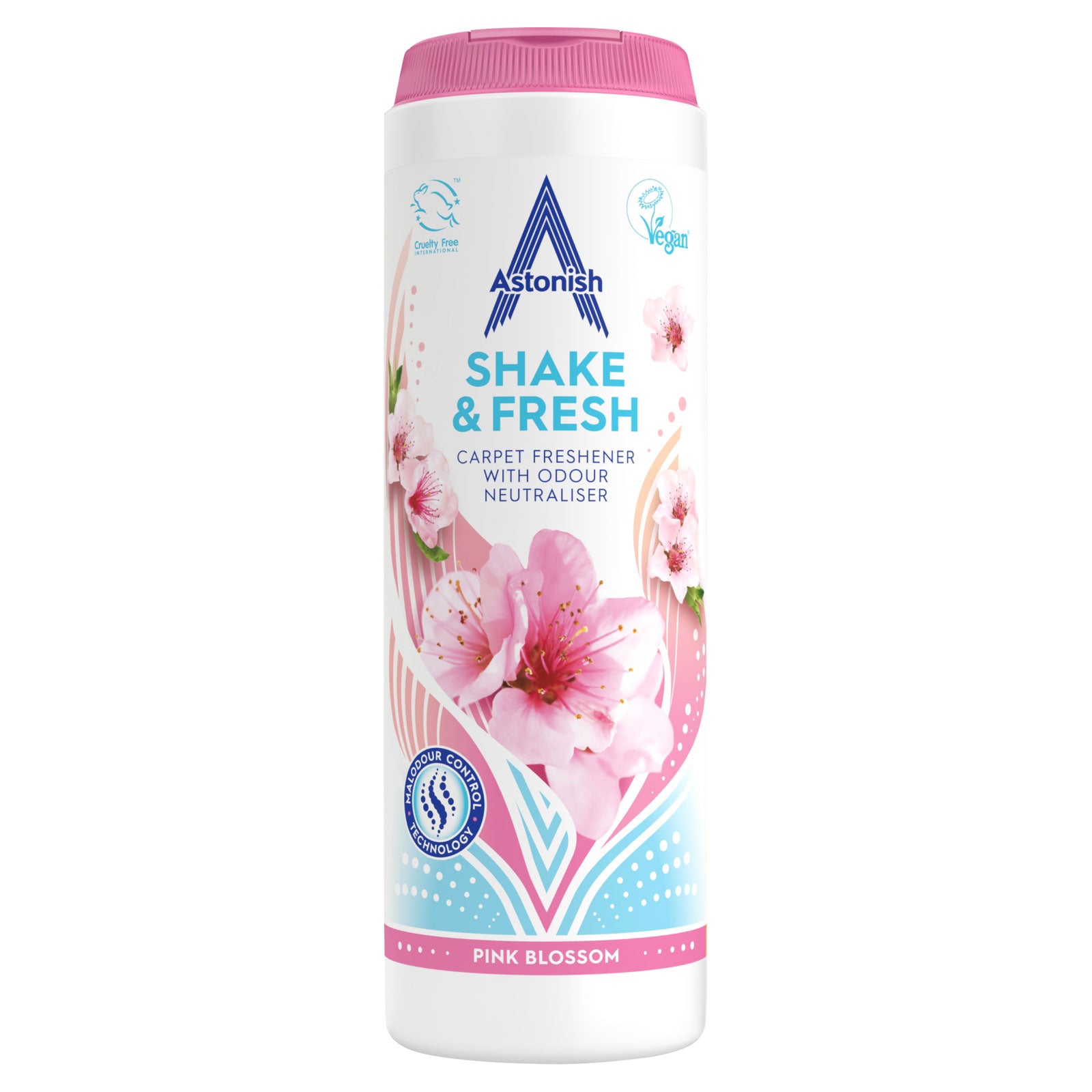 Astonish Shake & Fresh Carpet Freshener Pink Blossom 350g