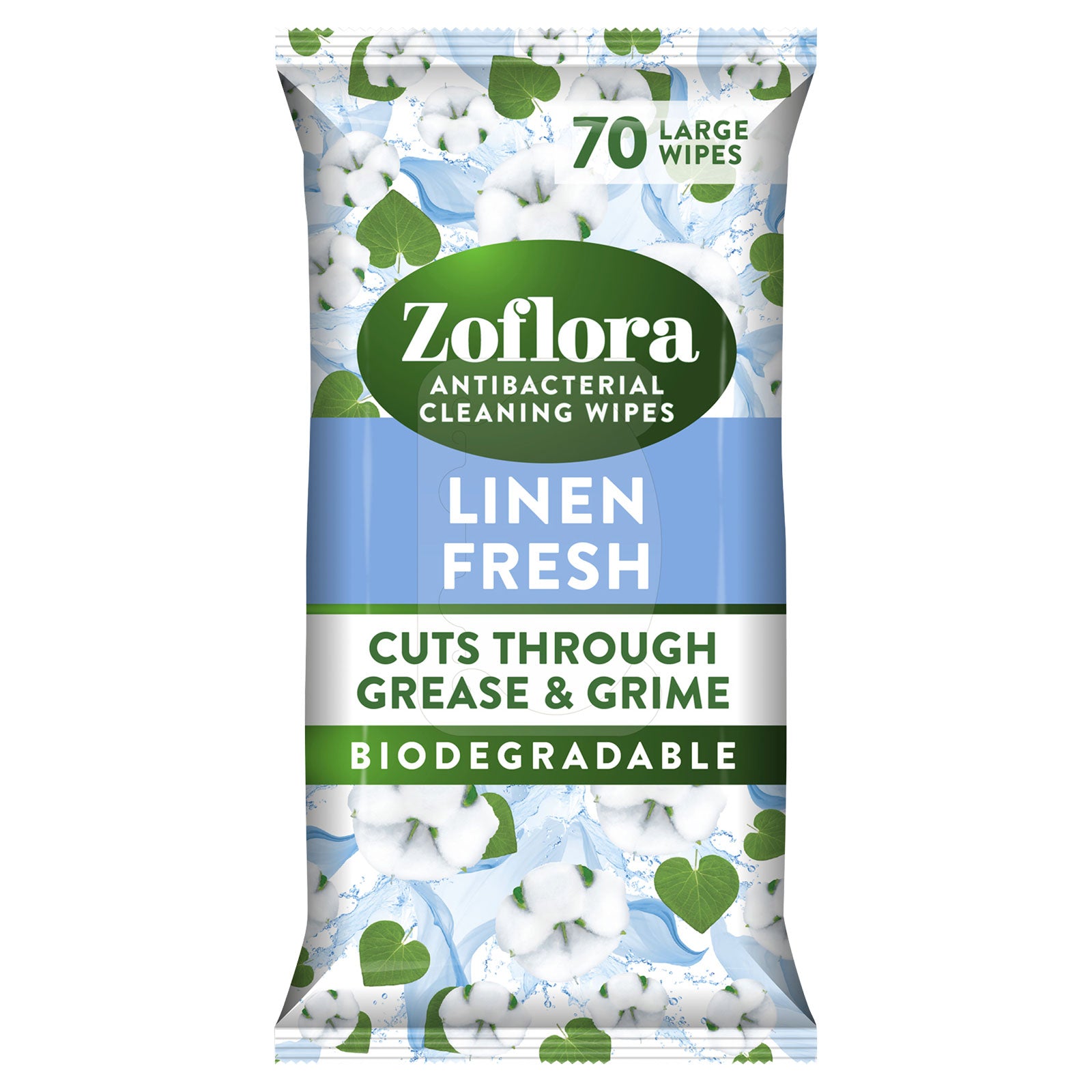 Zoflora Antibacterial Multi-Surface Cleaning Wipes Linen Fresh 70 wipes
