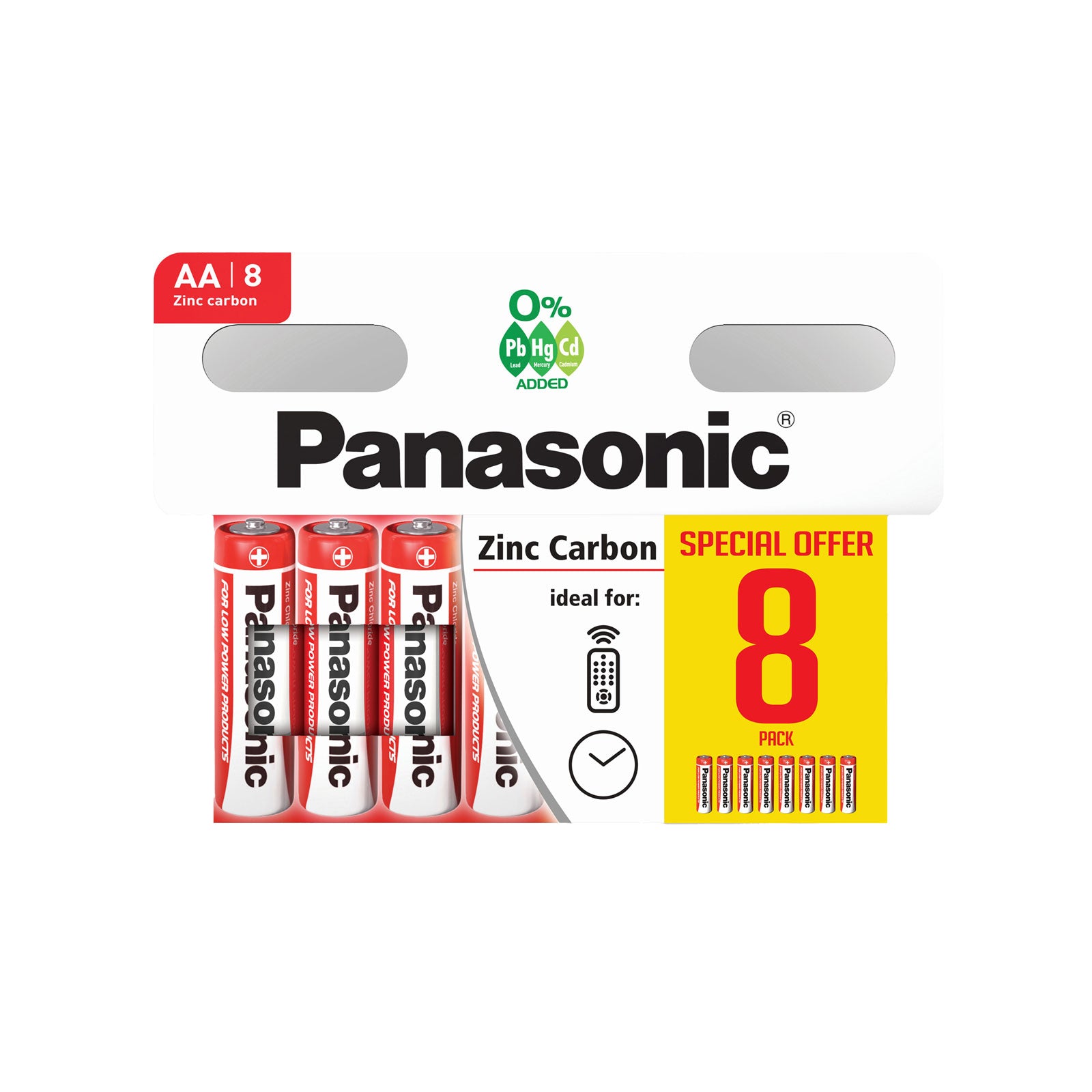 Panasonic AA Batteries 8 Pack