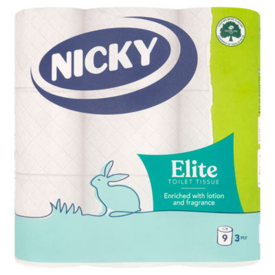 Nicky Elite Enriched With Lotion & Fragrance 3Ply 18Pk