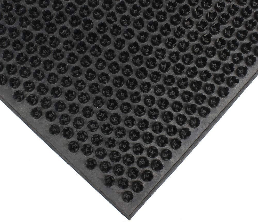 Home & Garden Grass Effect Rubber Scrapper Mat - 60 X 40CM