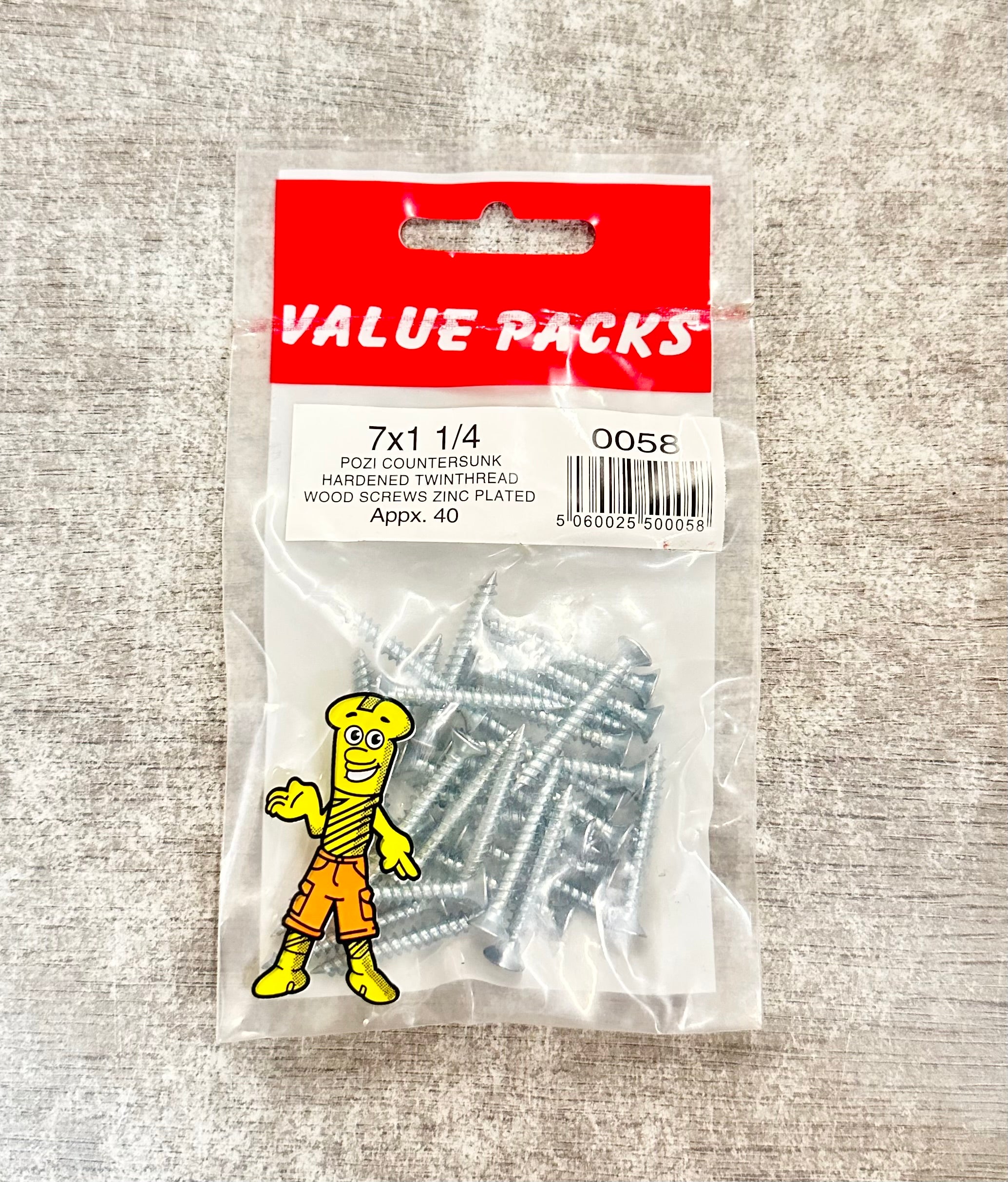 Pozi Countersunk Twinthread Wood Screws (7mm x 1 1/4'')