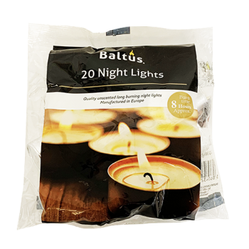 Baltus 20 TeaLights Candles 8Hr