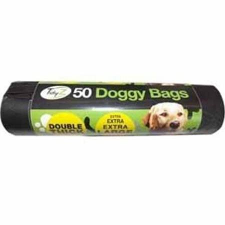 TidyZ 50 Doggy Bags Tie Handle
