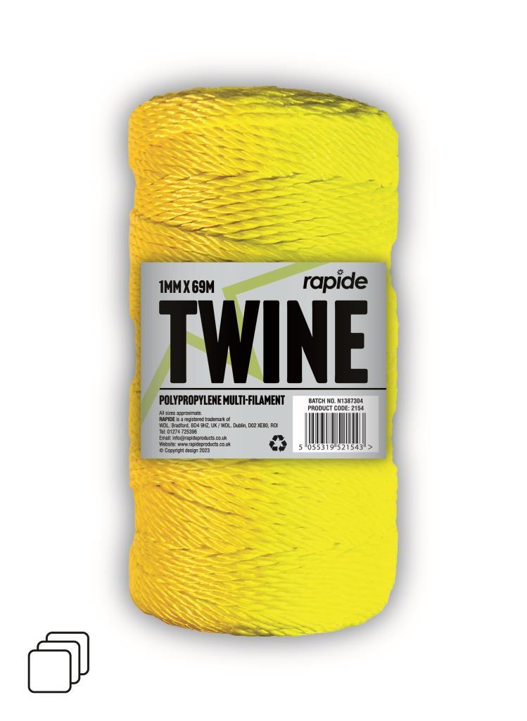 Rapide Rope Multipurpose Twine 69M X 1MM (Only one will be supplied)