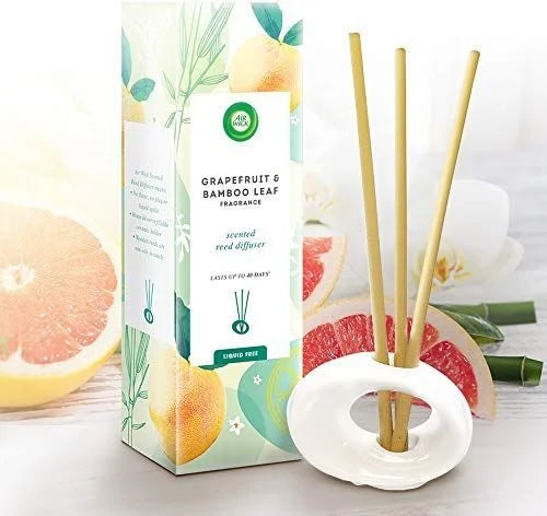 Airwick Premium scented Reed Diffuser Grapefruit & Bamboo Leaf