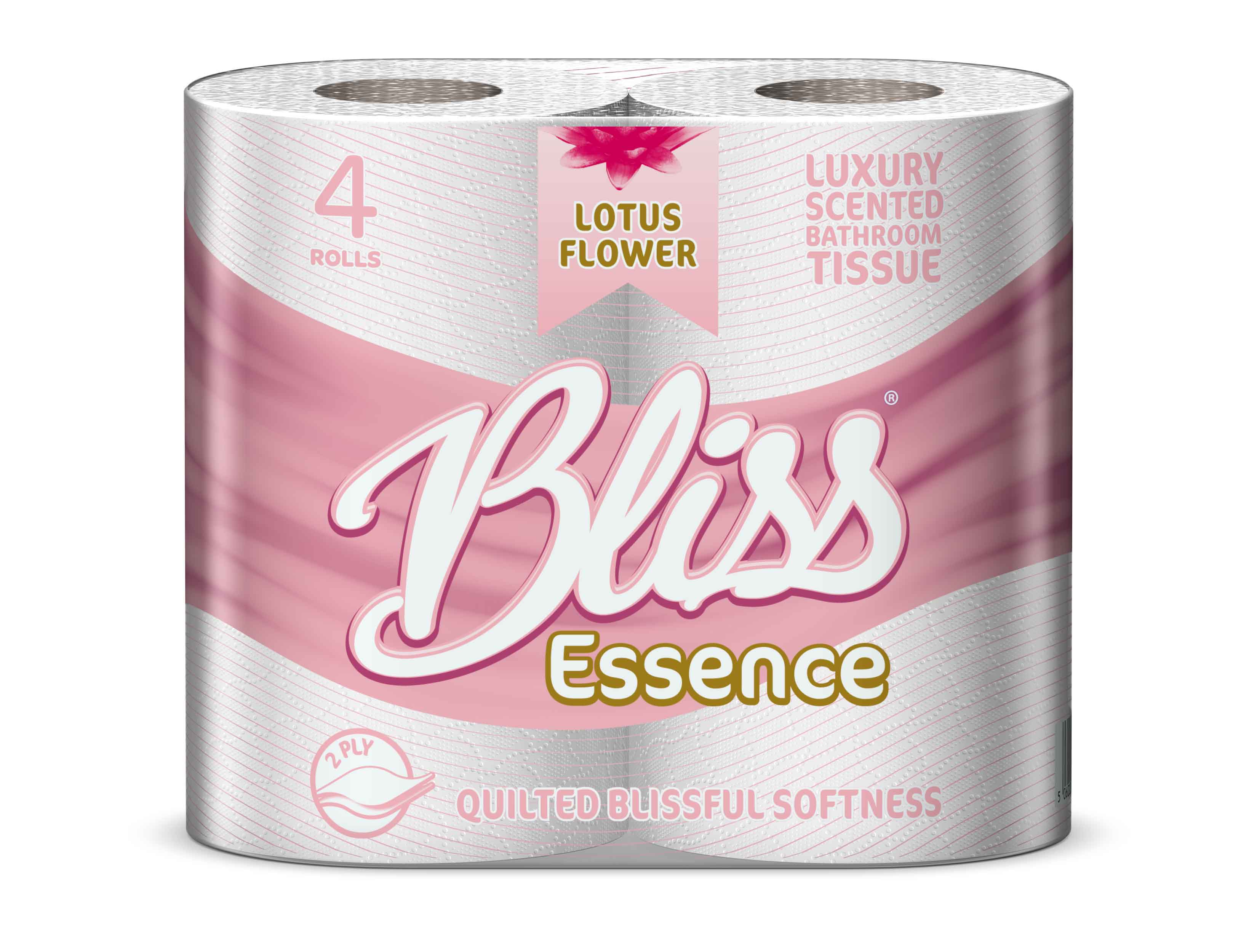 Luxury Scented Bliss Bath Tissue Paper 40 Rolls 2Ply Lotus Flower