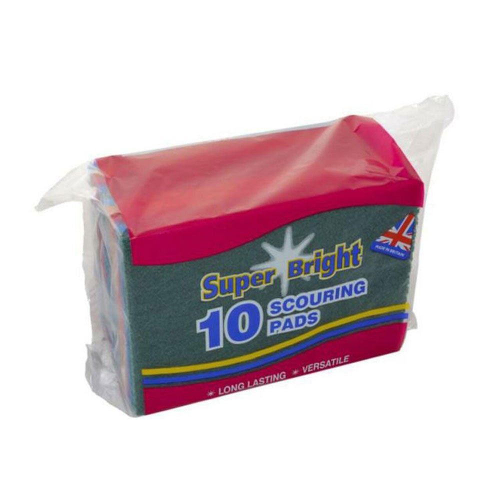 SUPER BRIGHT Scouring Pads10 Pack