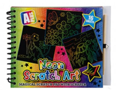 Neon Magic Scratch Art Mini Pad