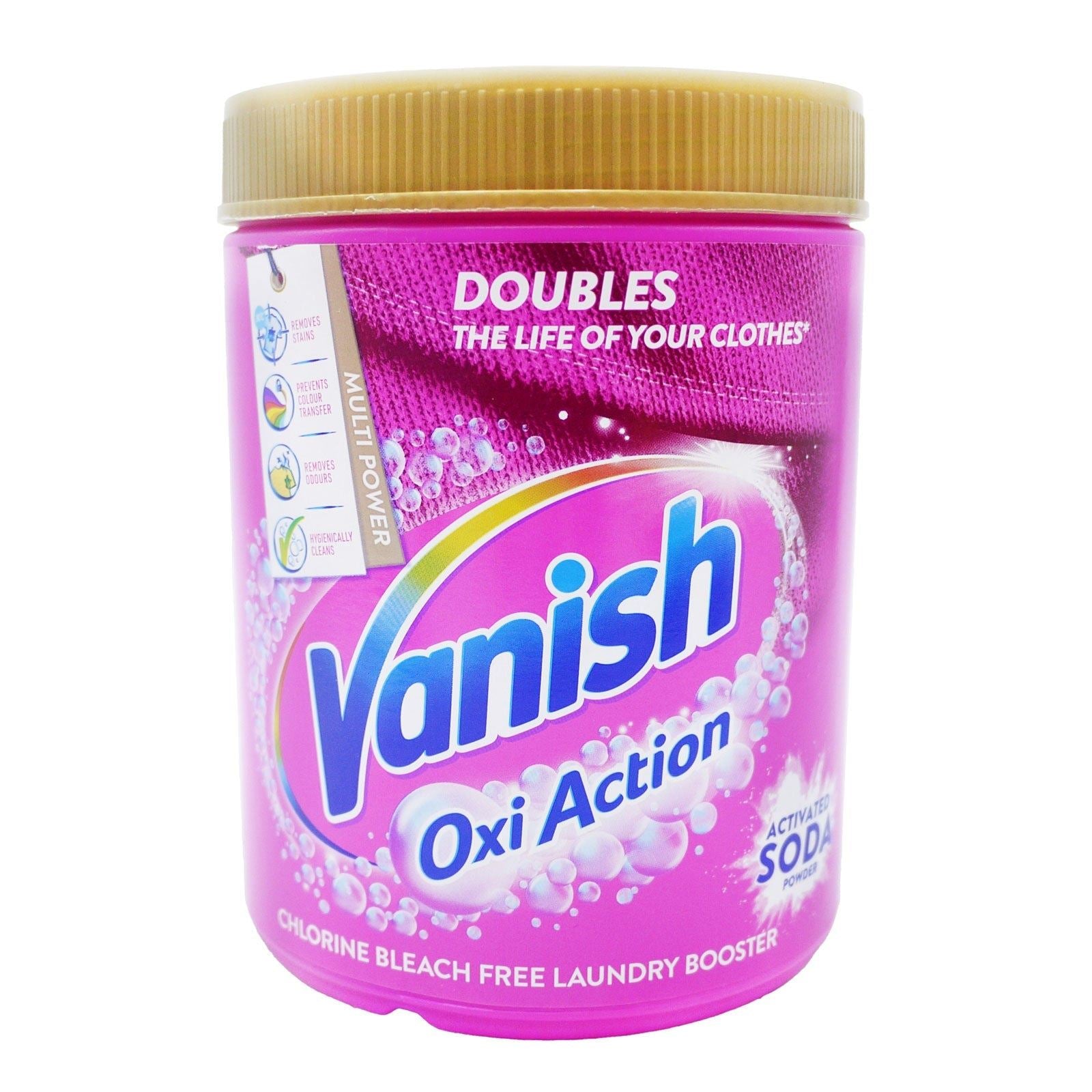 Vanish Gold Oxi Action Stain Remover Powder 1kg | Laundry Booster for Whites & Colours | Single, 2 Pack, 3 Pack & 6 Pack