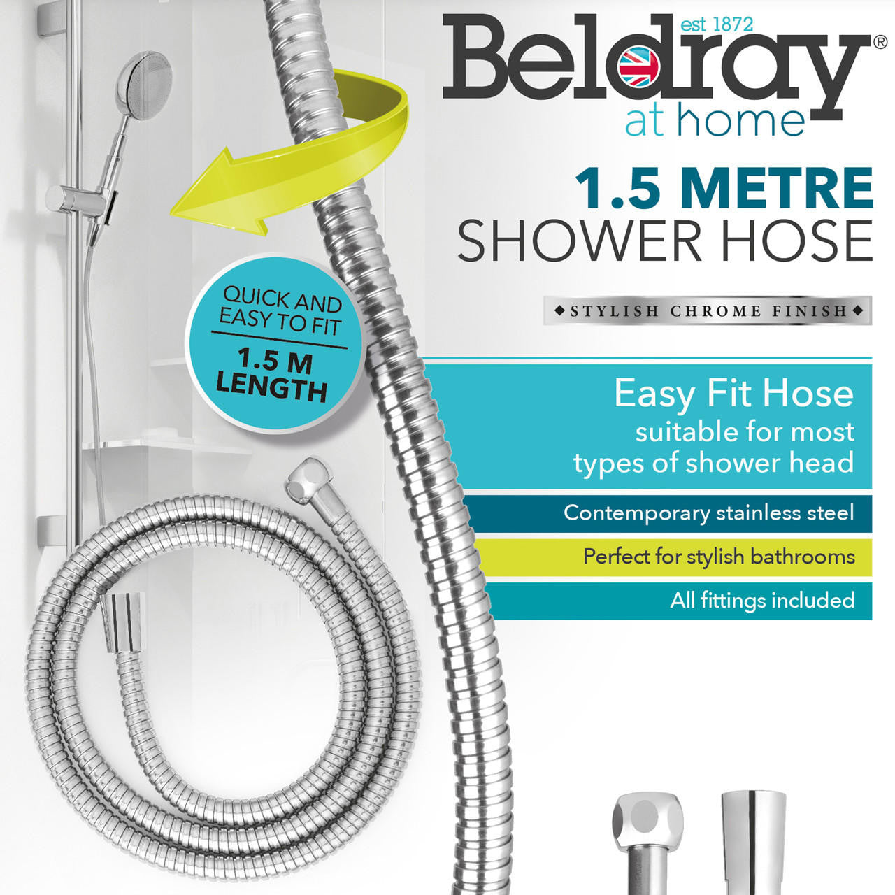 BELDRAY 1.5M Shower Hose