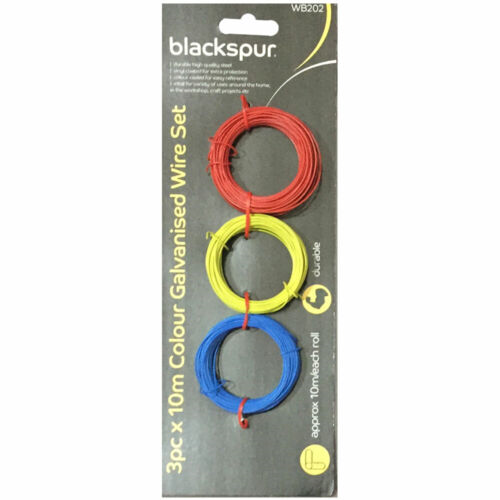 3pc x 10m Colour Galvanised Wire Set