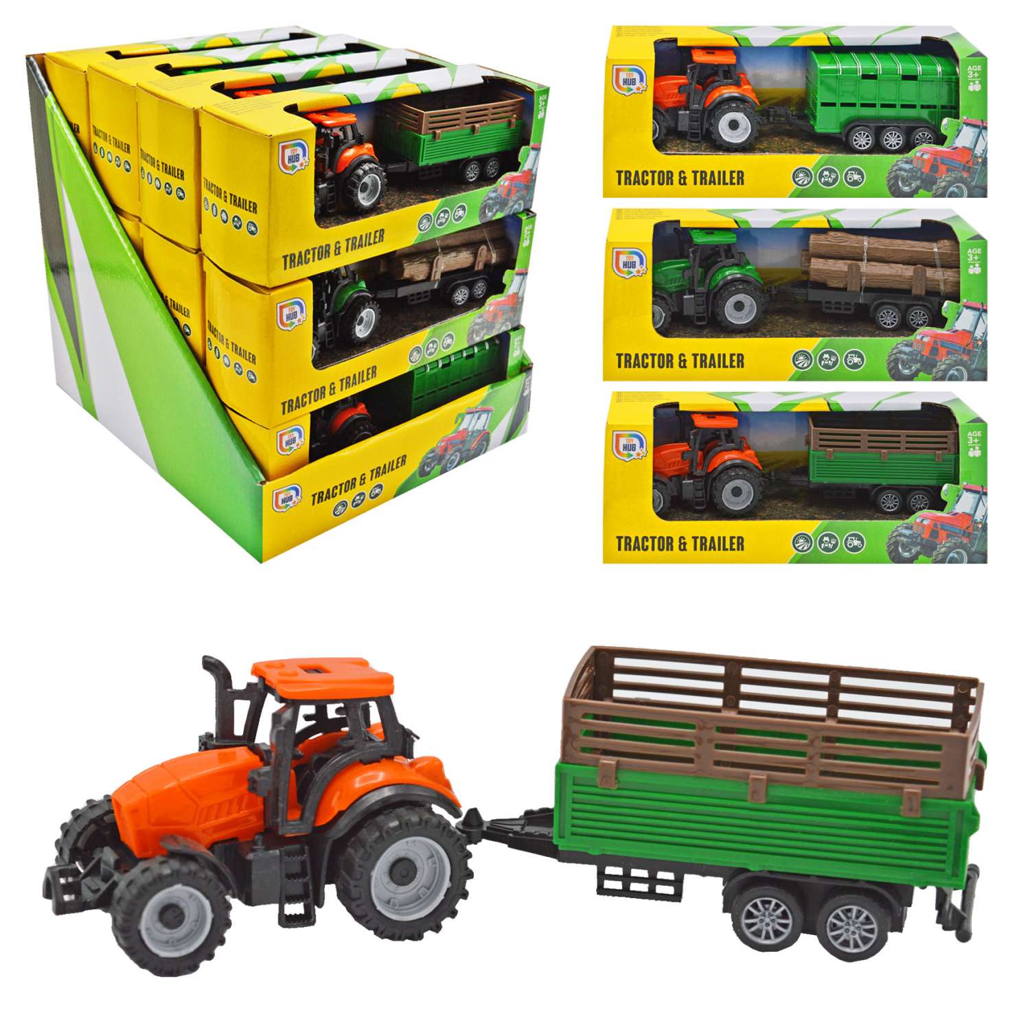 Play Hub Tractor & Trailer Age 3+