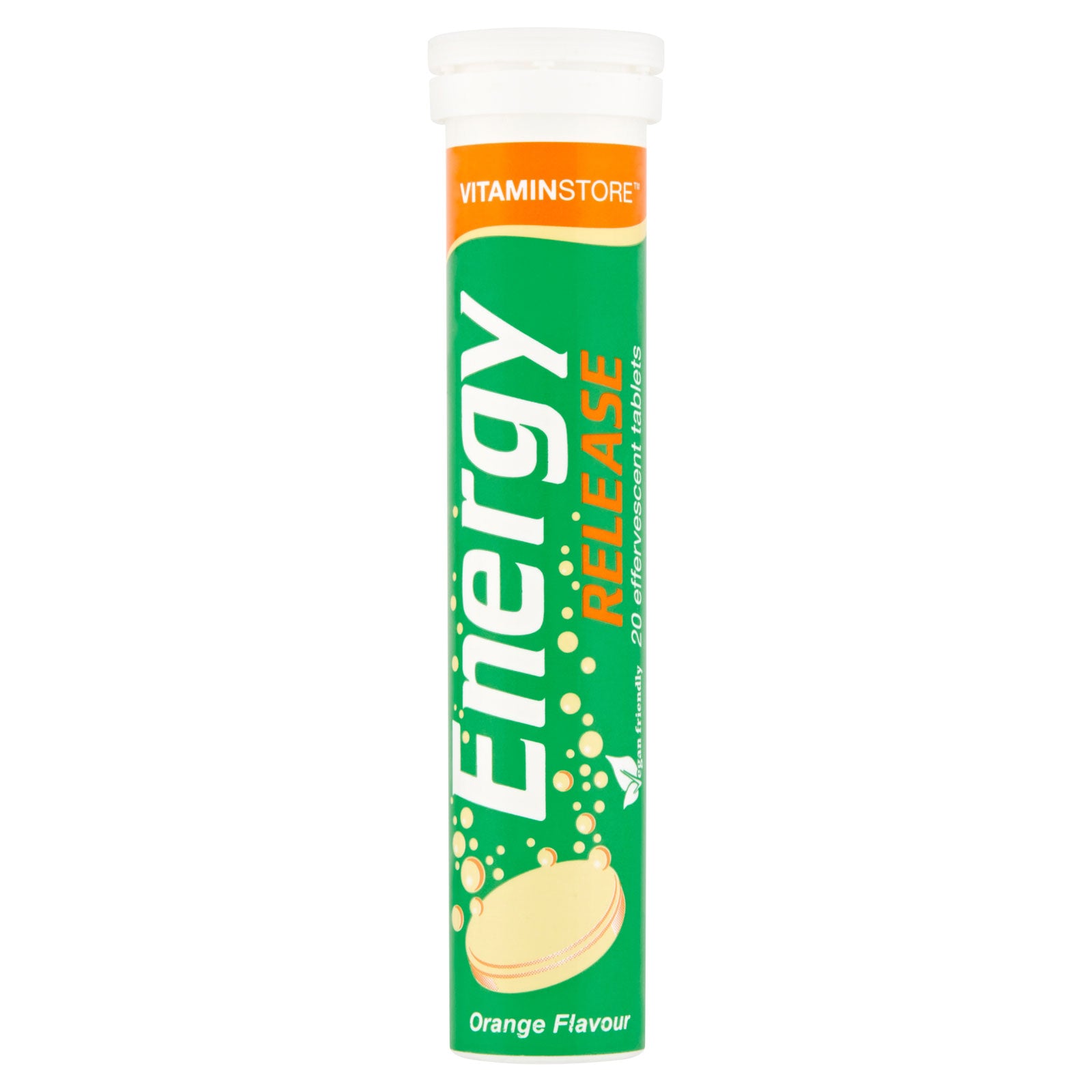 Vitamin Store Energy Release Orange Flavour 20 Effervescent Tablets