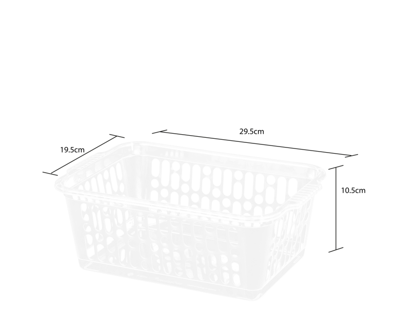 Wham Medium Handy Basket Clear