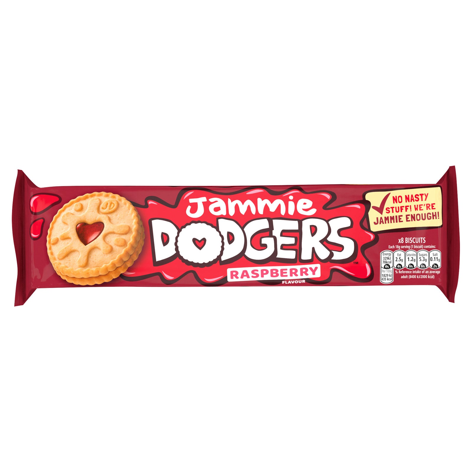 Jammie Dodgers Raspberry Flavour Biscuits 140g