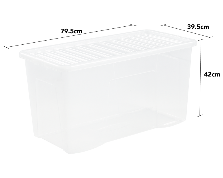 Wham 110 Litre Crystal Box  With Lid