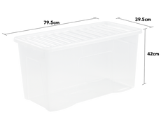 Wham 110 Litre Crystal Box  With Lid