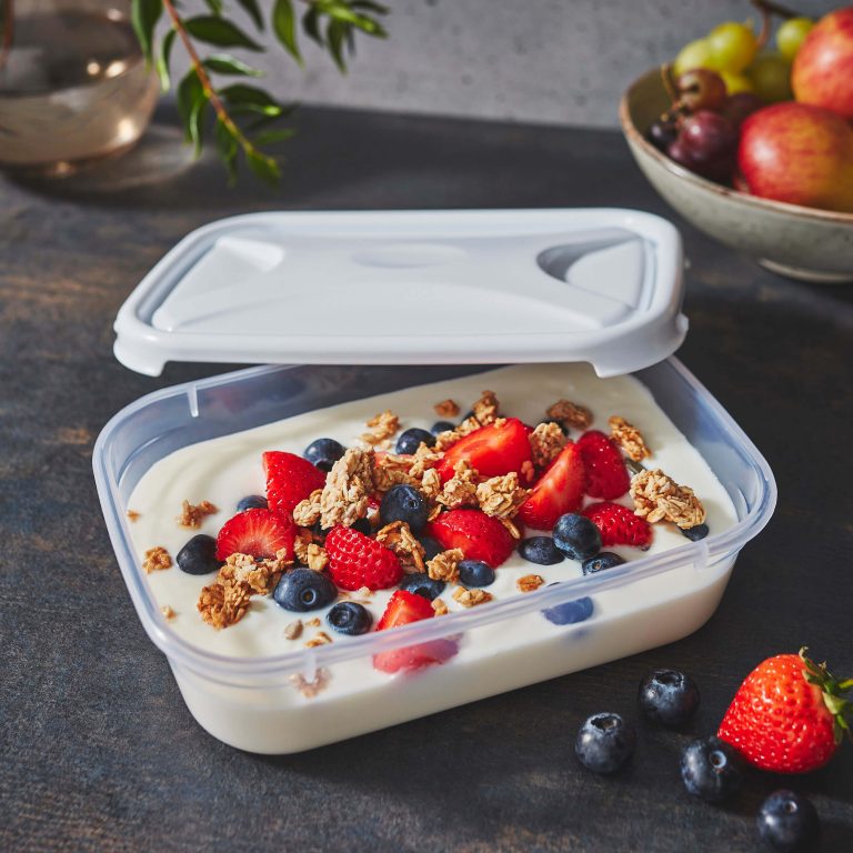 Cuisine Food Box & Lid Clear 800ml Rectangular