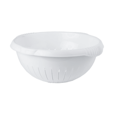 Wham Cuisine Large White Essential Kitchen Colander Strainer Basket Bowl - 30 cm