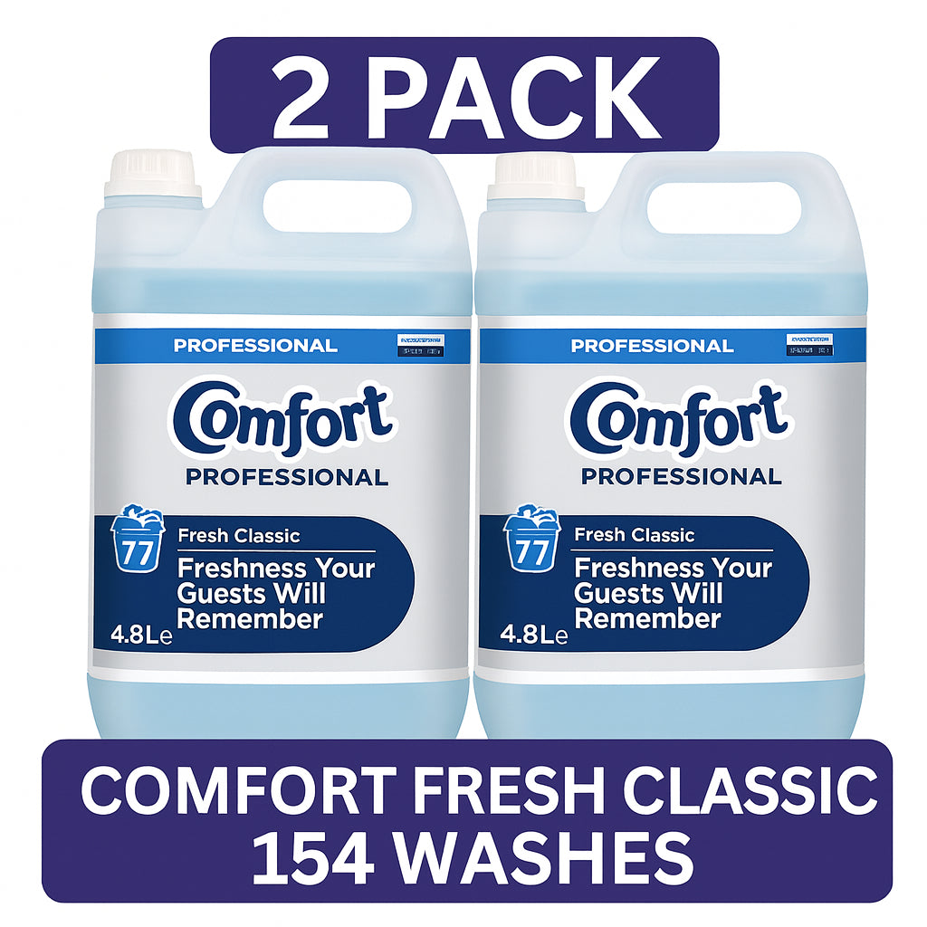 Comfort Professional 4.8L Fabric Softener | 77 Washes | Single & Twin Pack | Fresh Classic + Other Scents