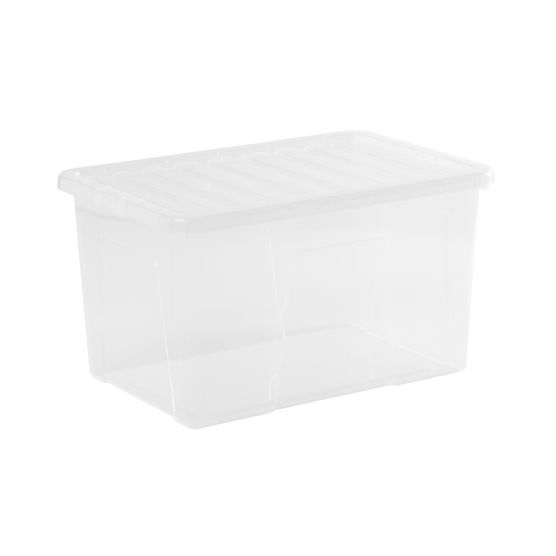 Wham Crystal 60 Litre Box & Lid Clear