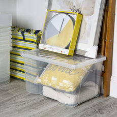 Wham Crystal 60 Litre Box & Lid Clear