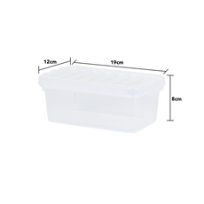 Wham 1.1 Litre Crystal Plastic Storage Box & Lid