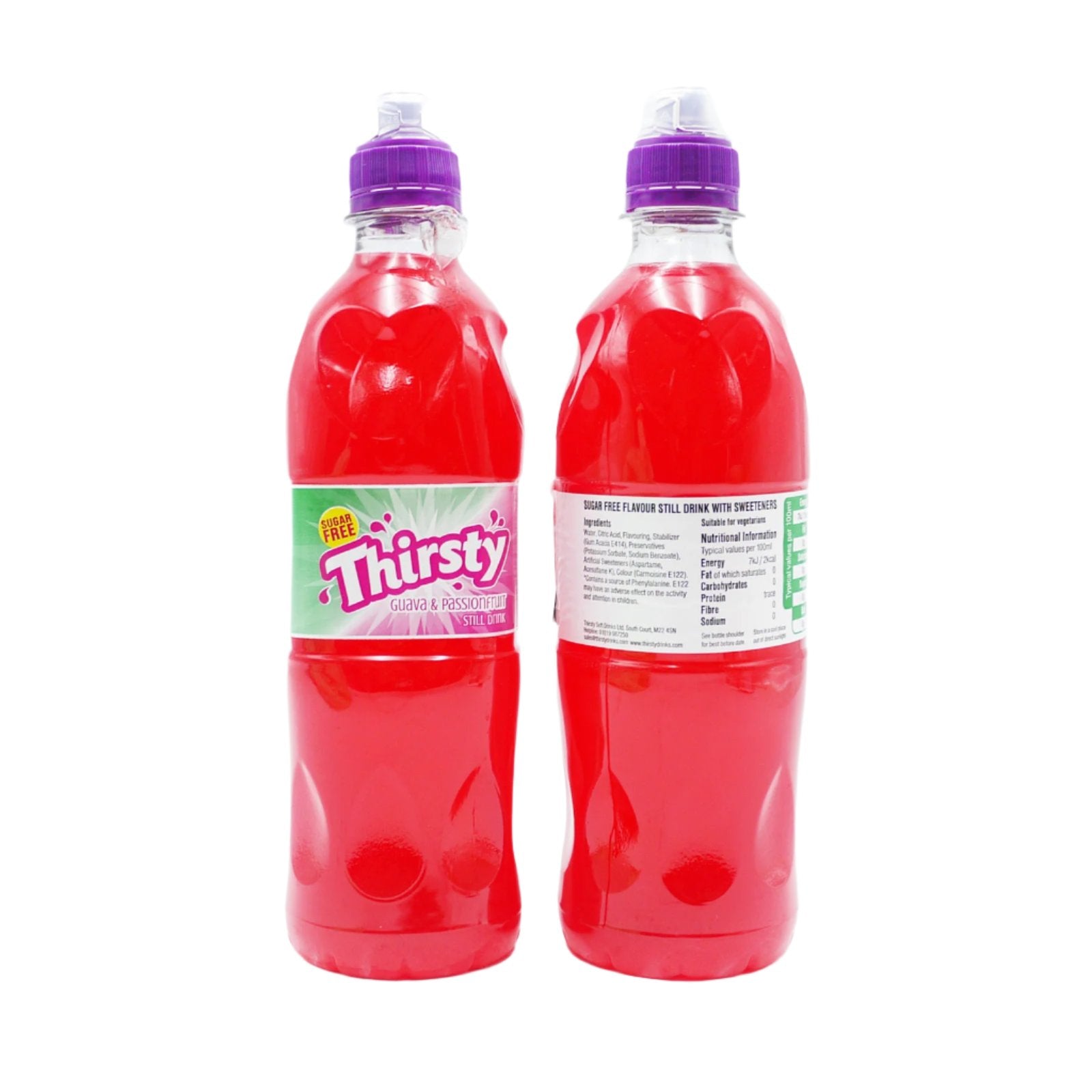 Thirsty Original Guava and Passion Fruit Flavour Still Drink 500ml