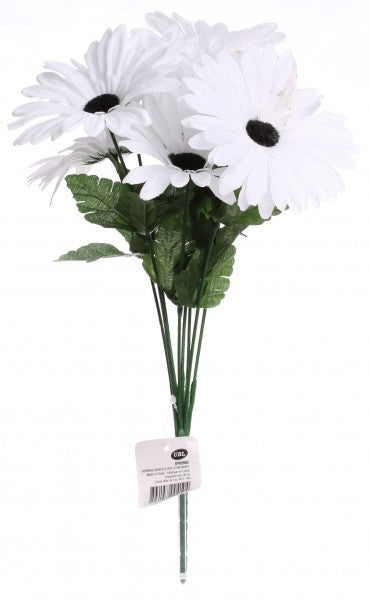 Bunch of Artificial Gerbera White Flowers