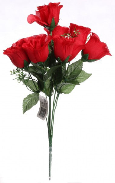 Bunch of Rose Bud x 8 Red Decorating Flowers