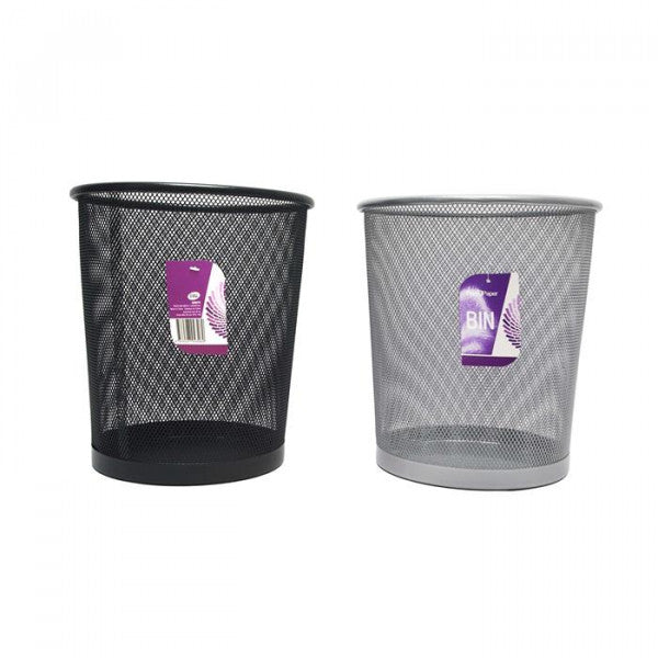 Metal Mesh Trash Bin 24x24x50cm