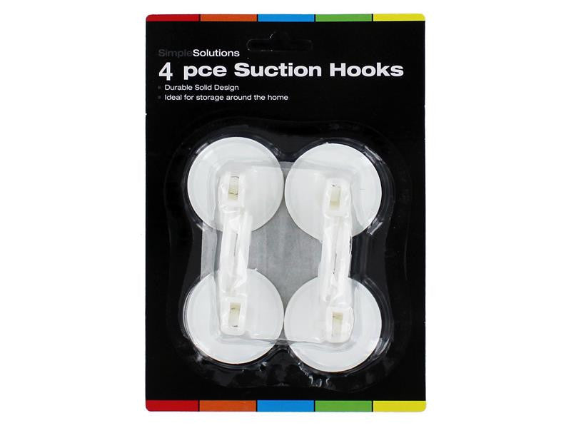 Simple Solutions 4 Piece Suction Hooks