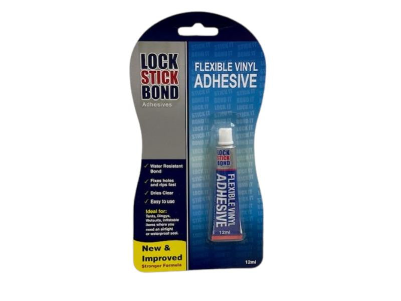 Lock Bond Stick Flexible Vinyl Adhesive 12ml