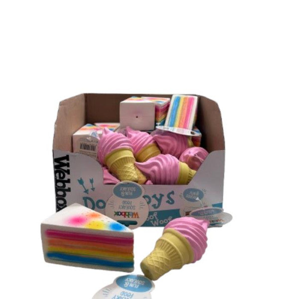 Webbox Squeak Food Dog Toy Asst (Only 1 will be Supplied)