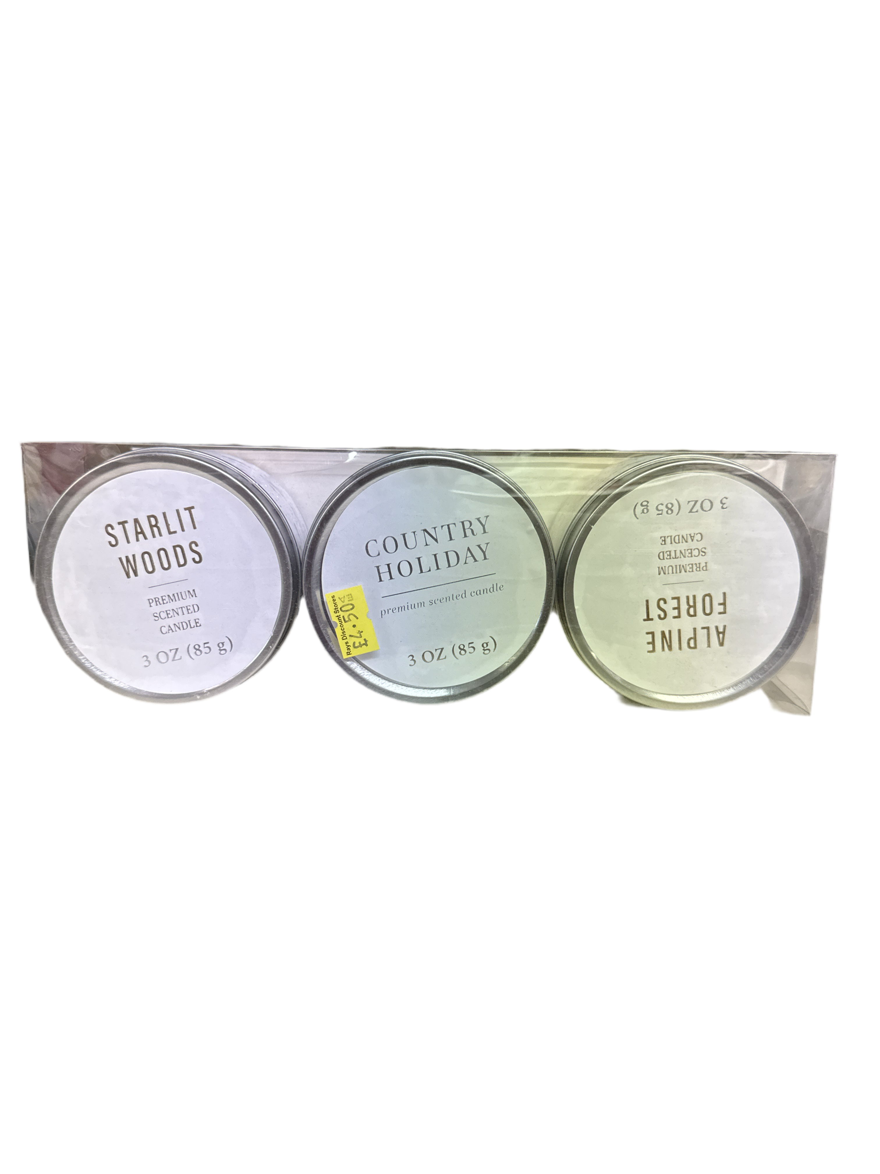 Premium Scented Candles 85g, 3 Scents (3Pk)