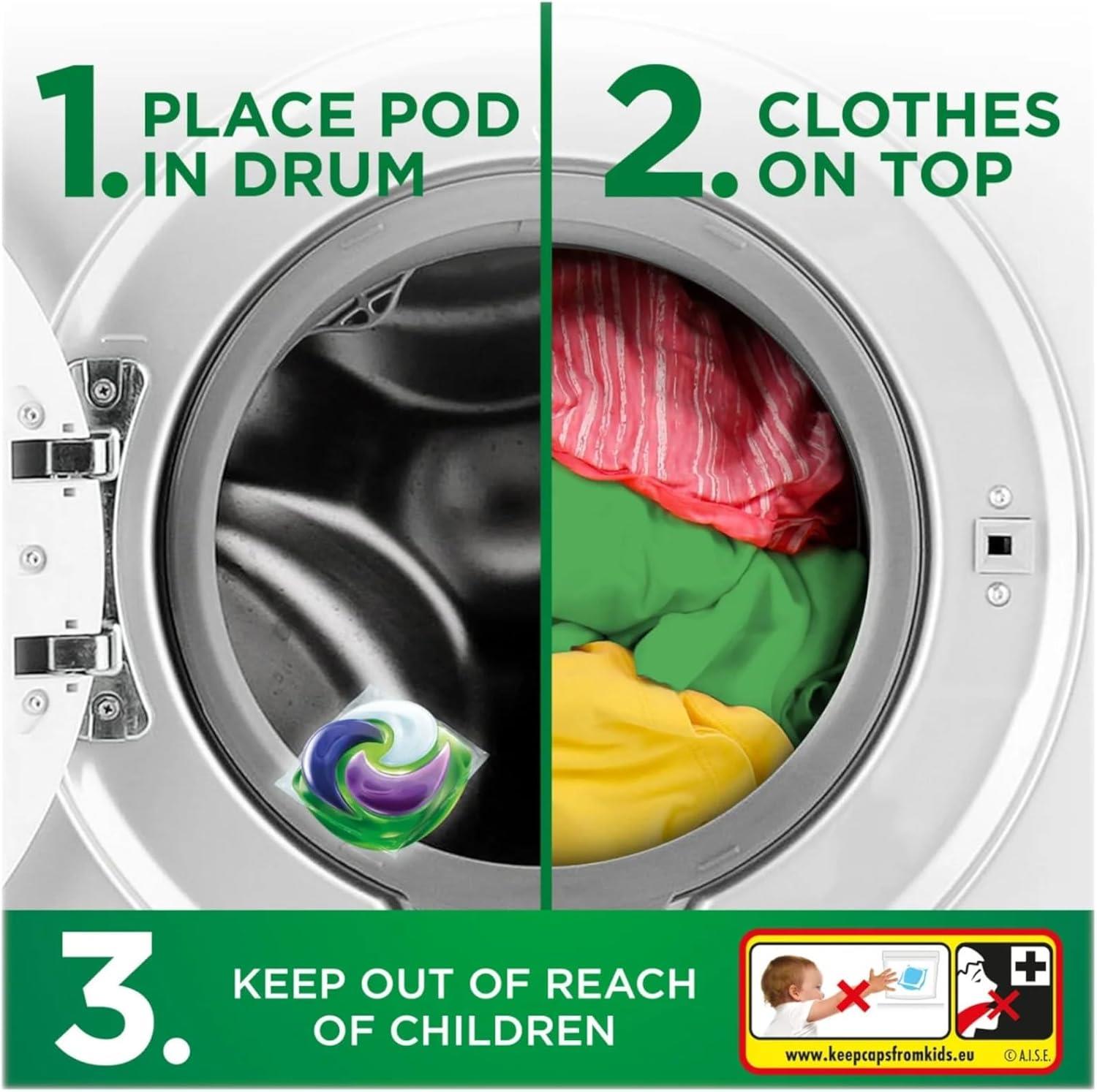 Ariel Platinum Pods Laundry Capsules 34 Washes – Lenor Floral Fresh Scent Washing Detergent Mega Pack