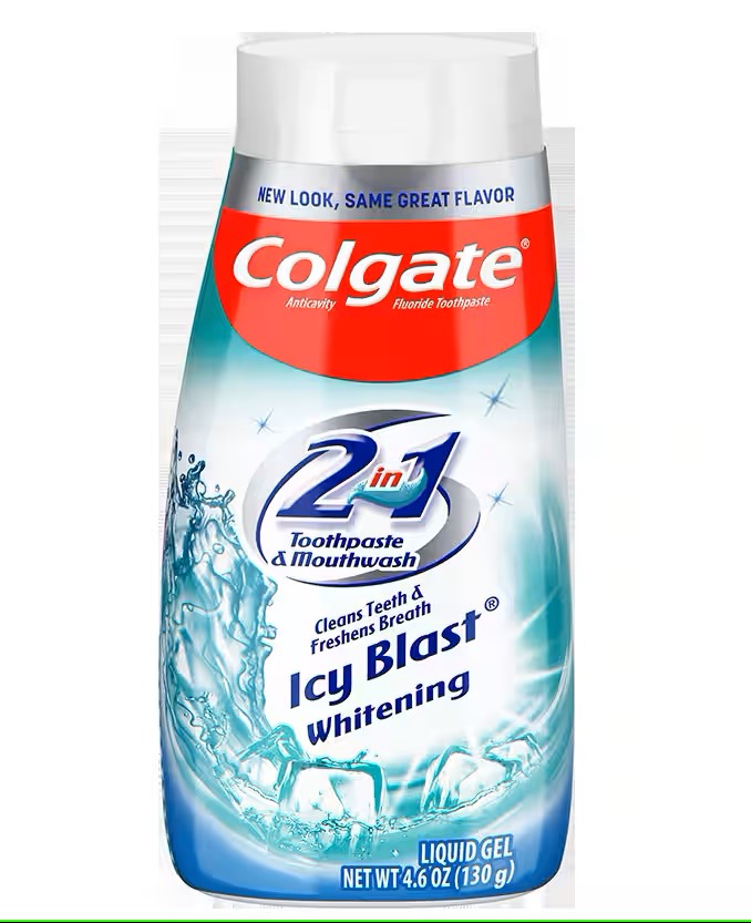 Colgate Toothpaste & Mouthwash 2 in 1 Icy Blast 100ml