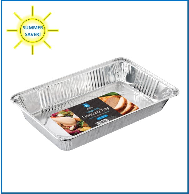 Large Foil Roasting Rectangular Tray 525x330mm