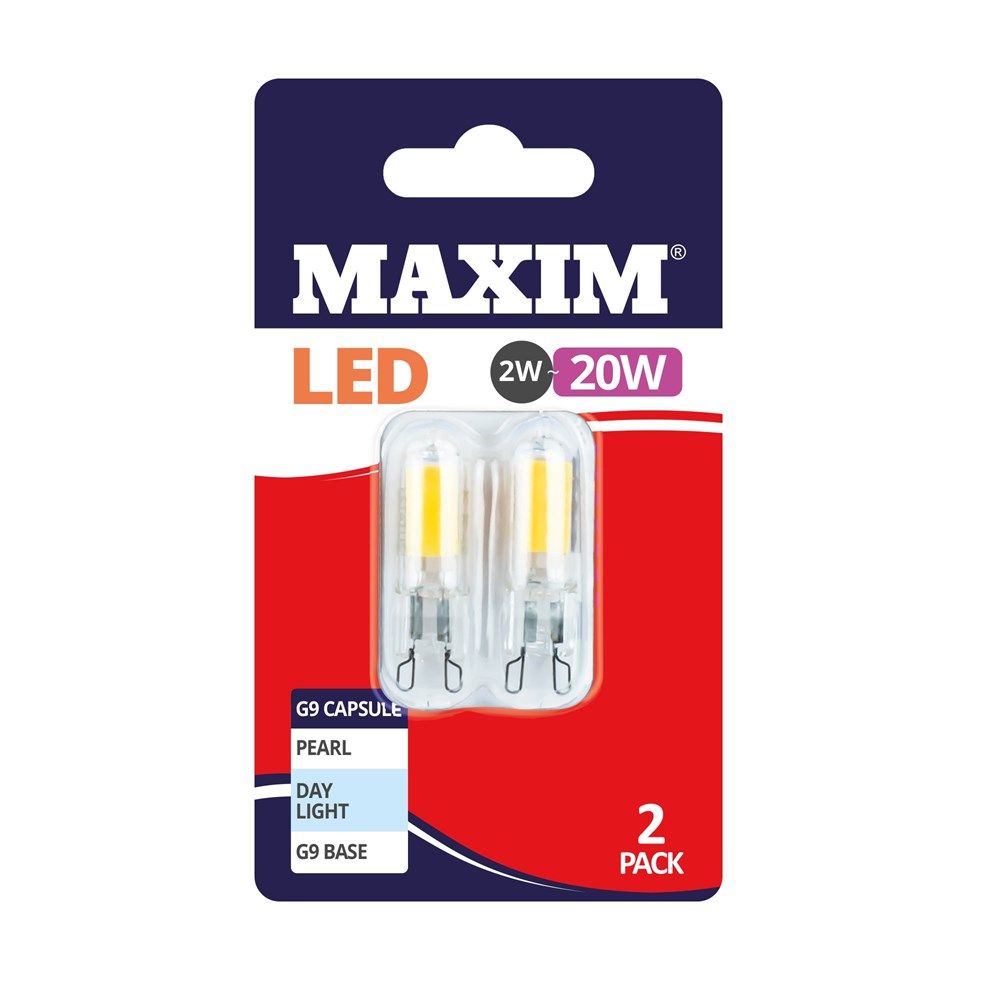 Maxim Leb Light Bulb 2w~20W G9 Capsule Pearl Day Light