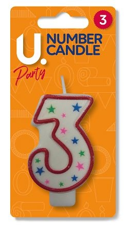 3 number Candle