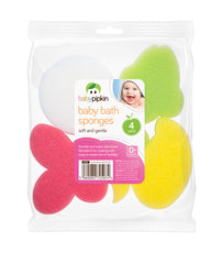 Babypipkin baby Bath Sponges Soft and gentle 4pack