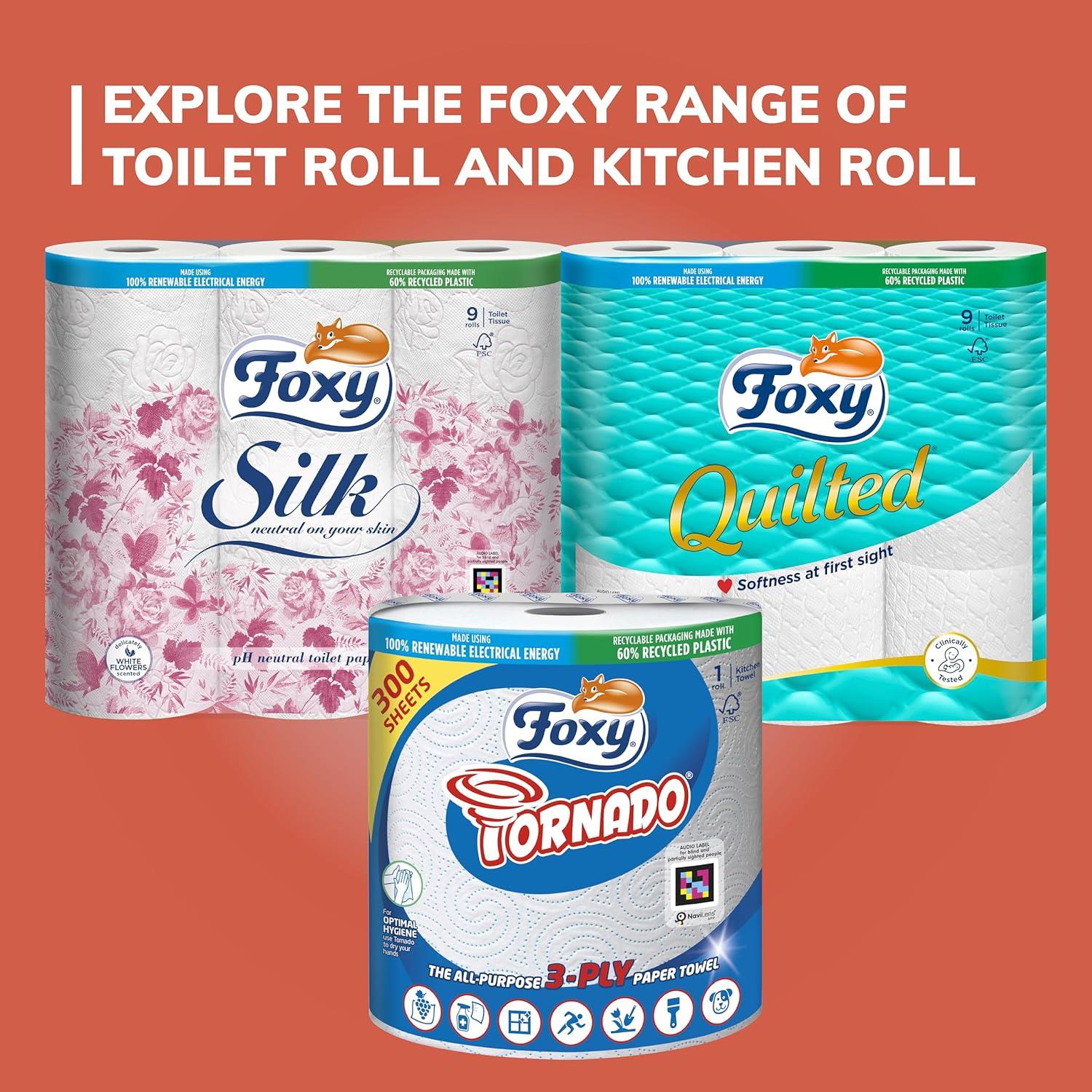 12 FOXY ULTRAWIPE KITCHEN TOWEL 3PLY 70SHEETS PER ROLL FSC® (6 X 2)